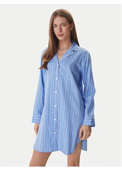 LAUREN RALPH LAUREN Koszula nocna ILN32490 Niebieski Relaxed Fit ze sklepu MODIVO w kategorii Koszule nocne - zdjęcie 188965074