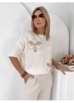 sweter parker ecru one size ze sklepu UBRA w kategorii Swetry damskie - zdjęcie 188965782