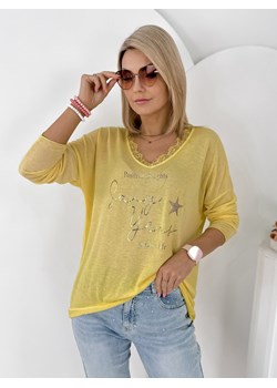 bluzka marla żółta one size ze sklepu UBRA w kategorii Bluzki damskie - zdjęcie 188965924