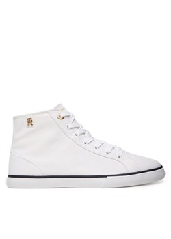 Trampki Tommy Hilfiger Th Chic Low Profile Mid Cut FW0FW09356 Biały ze sklepu eobuwie.pl w kategorii Trampki damskie - zdjęcie 188966432