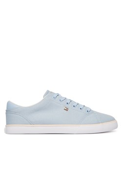 Tenisówki Tommy Hilfiger Th Low Profile Vulc Canvas FW0FW09102 Błękitny ze sklepu eobuwie.pl w kategorii Trampki damskie - zdjęcie 188966504