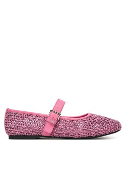 Baleriny Tommy Jeans Tjw Knitted Ballerina EN0EN03030 Różowy ze sklepu eobuwie.pl w kategorii Balerinki - zdjęcie 188966514