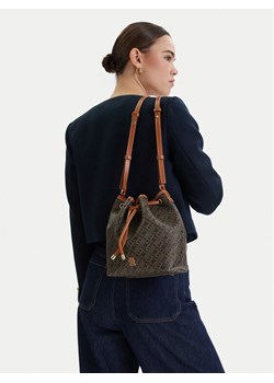 Torebka Tommy Hilfiger Th Monoplay Bucket Le AW0AW18847 Czarny ze sklepu eobuwie.pl w kategorii Torebki worki - zdjęcie 188966532