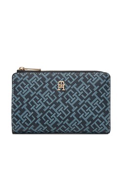 Portfel Tommy Hilfiger Th Icon Bifold Wallet Monoplay AW0AW18594 Granatowy ze sklepu eobuwie.pl w kategorii Portfele damskie - zdjęcie 188966600