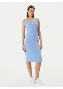Calvin Klein Jeans Sukienka codzienna Baby Rib LV047F257G Błękitny Slim Fit ze sklepu MODIVO w kategorii Sukienki - zdjęcie 188967564