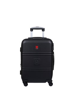 Czarna walizka kabinowa 55cm poszerzana Art Class Collection ze sklepu Słoń Torbalski w kategorii Walizki - zdjęcie 188968792