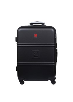 Czarna średnia walizka 64 cm poszerzana Art Class Collection ze sklepu Słoń Torbalski w kategorii Walizki - zdjęcie 188968794