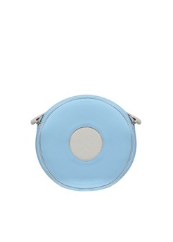 błękitna torebka damska skórzana Round ze sklepu Słoń Torbalski w kategorii Listonoszki - zdjęcie 188968800