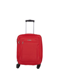 czerwona walizka mała kabinowa materiałowa miękka 55 cm z poszerzeniem ze sklepu Słoń Torbalski w kategorii Walizki - zdjęcie 188968820