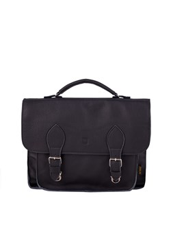 czarna torba skórzana na ramię i do ręki listonoszka Dalia ze sklepu Słoń Torbalski w kategorii Torby męskie - zdjęcie 188968821