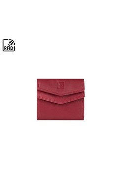 Czerwony portfel skórzany  IZA ze sklepu Słoń Torbalski w kategorii Portfele damskie - zdjęcie 188968823