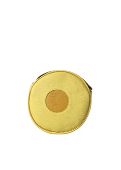 -żółta torebka damska skórzana na ramię  Round ze sklepu Słoń Torbalski w kategorii Listonoszki - zdjęcie 188968842