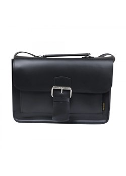 czarna torba skórzana na ramię i do ręki  Boston ze sklepu Słoń Torbalski w kategorii Listonoszki - zdjęcie 188968844