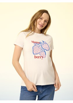 Reserved - T-shirt z nadrukiem - biały ze sklepu Reserved w kategorii Bluzki damskie - zdjęcie 188969001