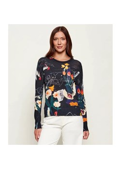 Desigual Sweter Nantes Lacroix | Slim Fit | z dodatkiem lnu ze sklepu Gomez Fashion Store w kategorii Swetry damskie - zdjęcie 188969230