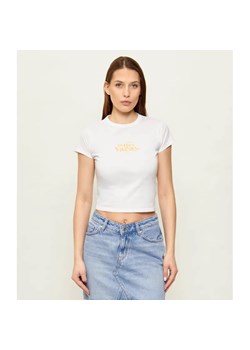 Hugo Blue T-shirt Dichroma_B | Cropped Fit ze sklepu Gomez Fashion Store w kategorii Bluzki damskie - zdjęcie 188969310