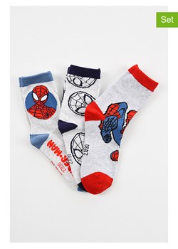 Spiderman Skarpety (3 pary) "Spider-Man" w kolorze białym ze wzorem ze sklepu Limango Polska w kategorii Skarpetki dziecięce - zdjęcie 188970112