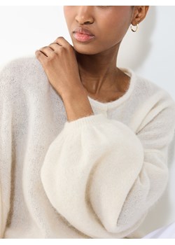 Mohito - Kardigan z domieszką wełny i moheru - kremowy ze sklepu Mohito w kategorii Swetry damskie - zdjęcie 188970153