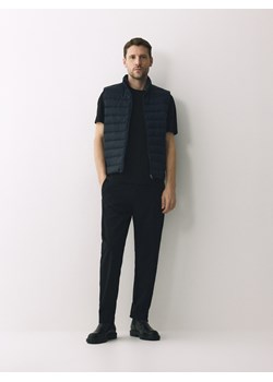 Reserved - T-shirt regular z merceryzowaną bawełną - czarny ze sklepu Reserved w kategorii T-shirty męskie - zdjęcie 188970453