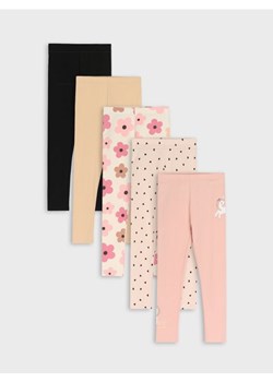Sinsay - Legginsy ze wzorem 5 pack - wielobarwny ze sklepu Sinsay w kategorii Spodnie dziewczęce - zdjęcie 188970654
