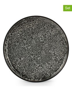 Salt and Pepper Talerzyki deserowe (2 szt.) "Gravel" w kolorze czarnym - Ø 20 cm ze sklepu Limango Polska w kategorii Naczynia - zdjęcie 188973440