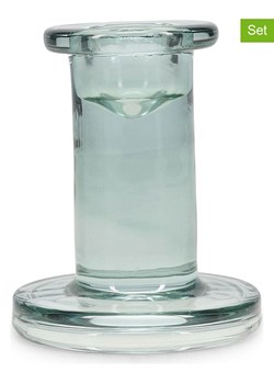 Salt and Pepper Świeczniki (2 szt.) "Mood" w kolorze turkusowym - wys. 8 cm ze sklepu Limango Polska w kategorii Świeczniki - zdjęcie 188973490