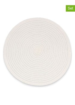 Salt and Pepper Podkładki stołowe (4 szt.) "Nala" w kolorze białym - Ø 36 cm ze sklepu Limango Polska w kategorii Podkładki na stół - zdjęcie 188973521