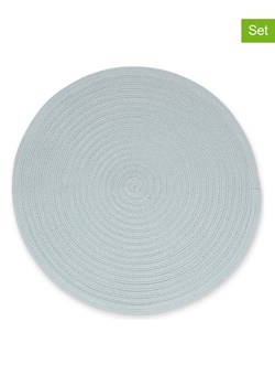 Salt and Pepper Podkładki stołowe (4 szt.) "Nala" w kolorze błękitnym - Ø 36 cm ze sklepu Limango Polska w kategorii Podkładki na stół - zdjęcie 188973523