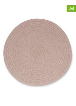Salt and Pepper Podkładki stołowe (4 szt.) "Nala" w kolorze beżowym - Ø 36 cm ze sklepu Limango Polska w kategorii Podkładki na stół - zdjęcie 188973524