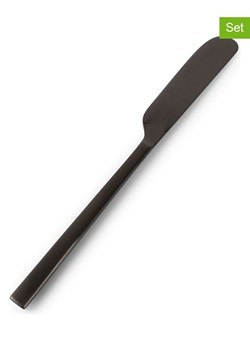 Salt and Pepper Noże (6 szt.) "Terno" w kolorze czarnym do masła - wys. 24,5 cm ze sklepu Limango Polska w kategorii Sztućce - zdjęcie 188973722