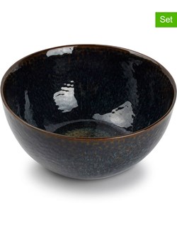 Salt and Pepper Miski (4 szt.) "Mielo" w kolorze czarno-zielonym - wys. 7 x Ø 15 cm ze sklepu Limango Polska w kategorii Naczynia - zdjęcie 188973763