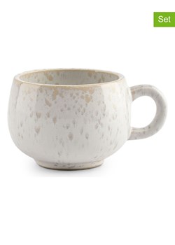 Salt and Pepper Filiżanki (4 szt.) "Curvy" w kolorze biało-beżowym - 80 ml ze sklepu Limango Polska w kategorii Naczynia - zdjęcie 188973873