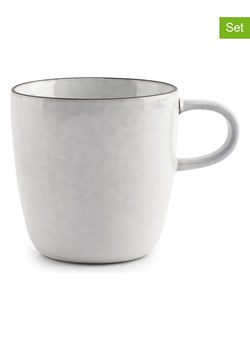 Salt and Pepper Filiżanki (4 szt.) "Fina" w kolorze biało-czarnym do kawy - 180 ml ze sklepu Limango Polska w kategorii Dzbanki i zaparzacze - zdjęcie 188973923