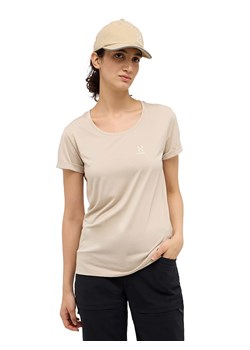 Haglöfs Koszulka turystyczna "Ridge" w kolorze beżowym ze sklepu Limango Polska w kategorii Bluzki damskie - zdjęcie 188975190