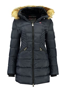 Geographical Norway Płaszcz zimowy "Abeille" w kolorze granatowym ze sklepu Limango Polska w kategorii Kurtki damskie - zdjęcie 188975454