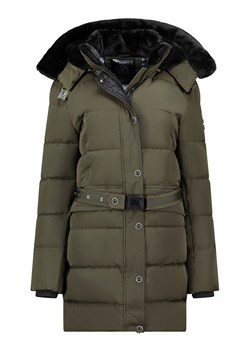 Geographical Norway Płaszcz zimowy "Bettino" w kolorze khaki ze sklepu Limango Polska w kategorii Kurtki damskie - zdjęcie 188975884