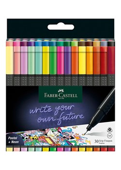 Faber-Castell Długopisy filcowe (30 szt.) "Finepen Grip" ze sklepu Limango Polska w kategorii Akcesoria biurowe - zdjęcie 188979560