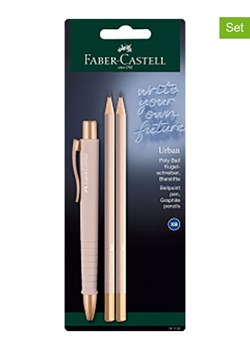 Faber-Castell 3-częściowy zestaw "Urban" w kolorze jasnoróżowym ze sklepu Limango Polska w kategorii Akcesoria biurowe - zdjęcie 188979604