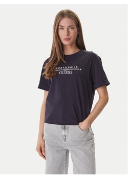 Guess T-Shirt GUESS x NORTH SAILS W6GI03 K2657 Granatowy Relaxed Fit ze sklepu MODIVO w kategorii Bluzki damskie - zdjęcie 188979692