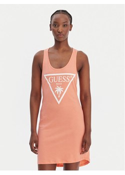 Guess Sukienka plażowa E3GP03 JA914 Pomarańczowy Regular Fit ze sklepu MODIVO w kategorii Odzież plażowa - zdjęcie 188979741