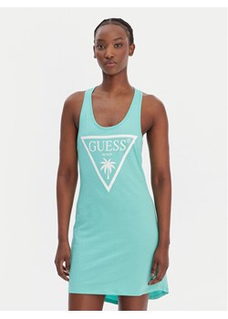 Guess Sukienka plażowa E3GP03 JA914 Zielony Regular Fit ze sklepu MODIVO w kategorii Odzież plażowa - zdjęcie 188979763