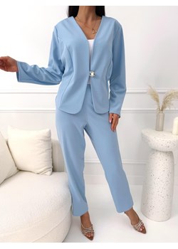 Błękitny Elegancki Komplet ze sklepu ModnaKiecka.pl w kategorii Komplety i garnitury damskie - zdjęcie 188980241
