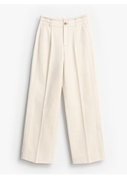 Mohito - Kremowe spodnie wide leg - kremowy ze sklepu Mohito w kategorii Spodnie damskie - zdjęcie 188980280