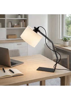 Klasyczna lampka stołowa na komodę HAGA na metalowym stelażu ze sklepu Lysne w kategorii Lampy stołowe - zdjęcie 188980522