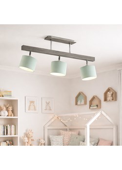 Drewniana lampa sufitowa 3-punktowa do pokoju dziecka z regulacją kąta padania światła HOLLYWOOD ze sklepu Lysne w kategorii Lampy dziecięce - zdjęcie 188980602