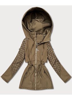 Damska kurtka z monogramem Goodlookin khaki (KK60412-2#) ze sklepu goodlookin.pl w kategorii Kurtki damskie - zdjęcie 188980613