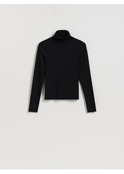 Reserved - Longsleeve z golfem - czarny ze sklepu Reserved w kategorii Bluzki damskie - zdjęcie 188980643