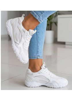 Białe buty sportowe sneakersy /G1-3 18823 W298/ ze sklepu Pantofelek24.pl w kategorii Buty sportowe damskie - zdjęcie 188981773
