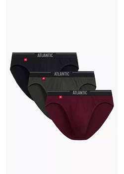 Atlantic 3-pack slipy męskie sport 3MP-094-FIOC/CZA/KHAC, Kolor czarny-khaki, Rozmiar S, ATLANTIC ze sklepu Primodo w kategorii Majtki męskie - zdjęcie 188981992