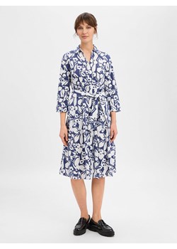 More & More Sukienka damska z bluzką Kobiety Bawełna granatowy wzorzysty ze sklepu vangraaf w kategorii Sukienki - zdjęcie 188982342